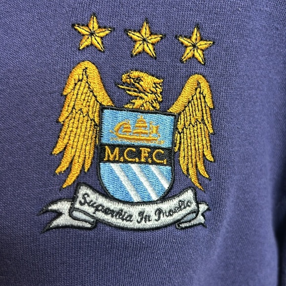 Vintage Manchester City FC Hoodie - Official Club Merchandise - Picture 3 of 9
